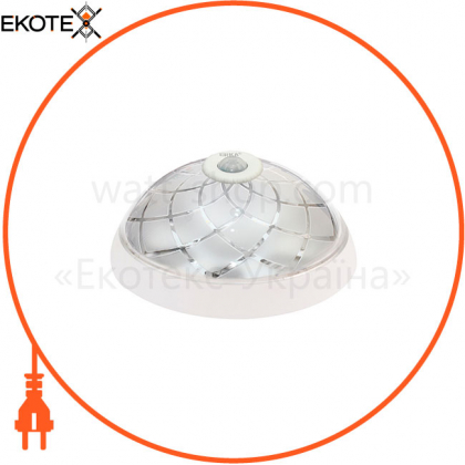 Світильник ERKA 1127D LED, настінно-стельовий з вбудованим і регульованим датчиком руху, 12 W, 4200K, прозорий, IP 20, ERKA, 190801
