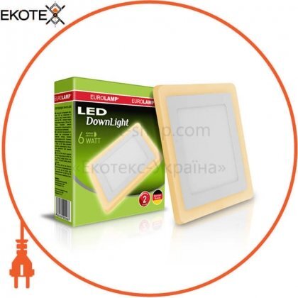 Eurolamp LED-DLS-6/4(orange) светодиодный eurolamp led светильник квадратный точечный 6w 4000k(orange)