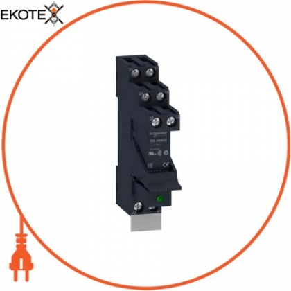 Schneider RSB2A080JDPV interface plug-in relay pre-assembled, 8 a, 2 co, led, protection module, 12 v dc