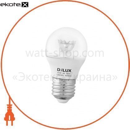 Delux 90011806 лампа светодиодная bl50p 6 вт 4000k 220в e27 crystal белый