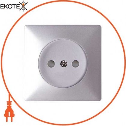 Enext ins0040102 панель e.lux.12211l.pn.aluminium к розетке без з / к алюминий