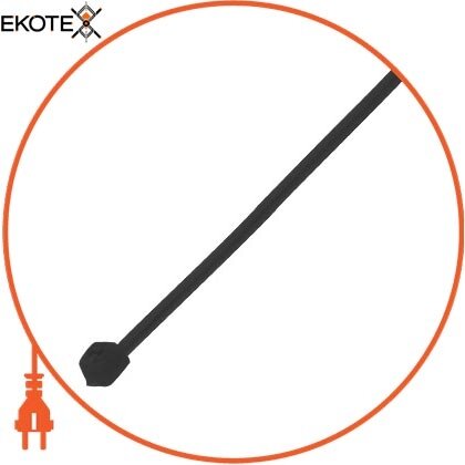 Кабельна стяжка e.ct.stand.400.8.black (100шт), чорна, Enext, s015062
