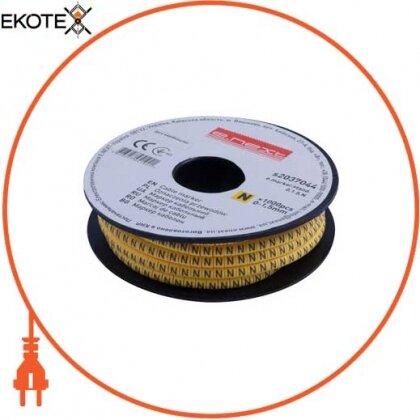 Enext s2037044 маркер кабельний e.marker.stand.0.1.5.n, 0-1,5 кв.мм, n, 1000 шт