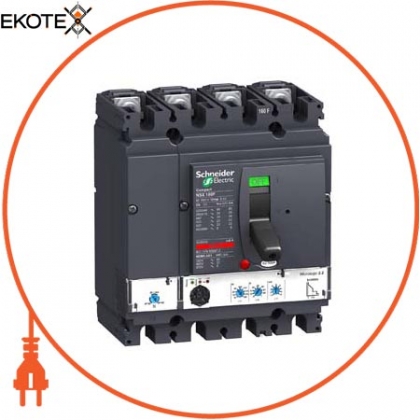 4П4Т Автоматичний вимикач MICROLOGIC 2.2 100A NSX160H, Schneider, LV430801