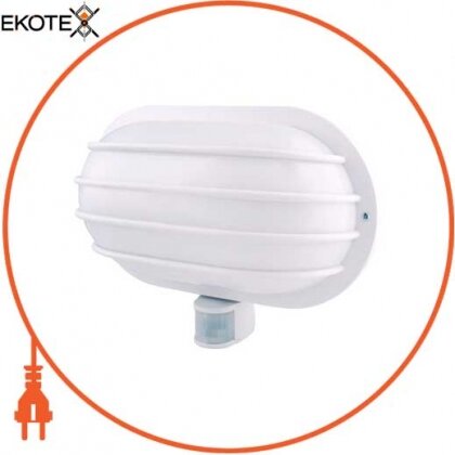 Enext s061026 светильник настенный с датчиком движения e.sensor.lum.69.e27. белый (белый) 180°, ip44