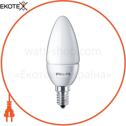 Philips 929001886607 лампа светодиодная philips ess ledcandle 6.5-75w e14 840 b35ndfr rca