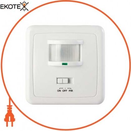 Enext s061012 датчик движения инфракрасный настенный, скрытого монтажа e.sensor.pir.01b.white(белый), 160°, ip20