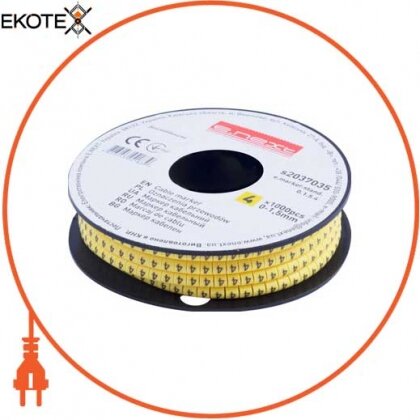 Enext s2037035 маркер кабельний e.marker.stand.0.1.5.4, 0-1,5 кв.мм, 4, 1000 шт