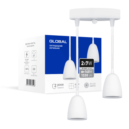 Світильник світлодіодний GPL-01C GLOBAL 14W 4100K білий, Global, 2-GPL-11441-CW