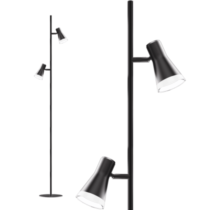 Спот світильник на 2 лампи MAXUS MSL-02F 2x4W 4100K чорний, Maxus, 2-MSL-20841-FB