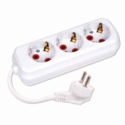 Подовжувач 3 гнізда 2 М з заземленням, Horoz Electric, 200-302-301