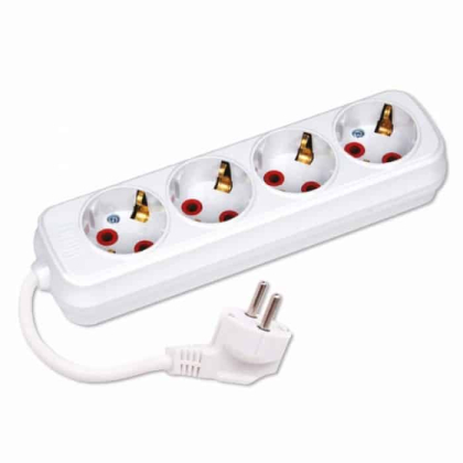 Подовжувач 4 гнізда 3 М з заземленням, Horoz Electric, 200-403-401