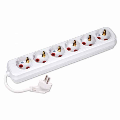 Подовжувач 6 гнізд 2 М з заземленням, Horoz Electric, 200-602-601