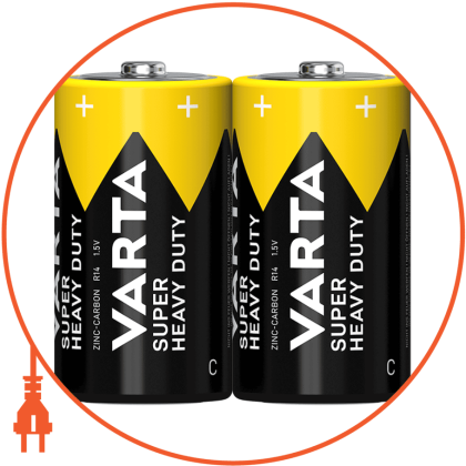 Батарейка VARTA SUPERLIFE C FOL 2 шт, Varta, 2014101302