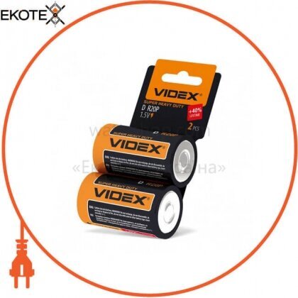 Videx 21152 videx батарейка солевая videx r2op/d 2pcs shrink card 24 шт/уп