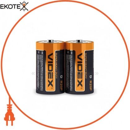 Videx 21153 videx батарейка солевая videx r2op/d 2pcs shrink 24 шт/уп