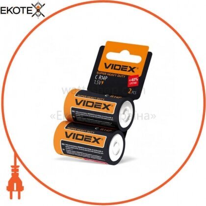 Videx 21155 videx батарейка солевая videx r14p/c 2pcs shrink card 24 шт/уп