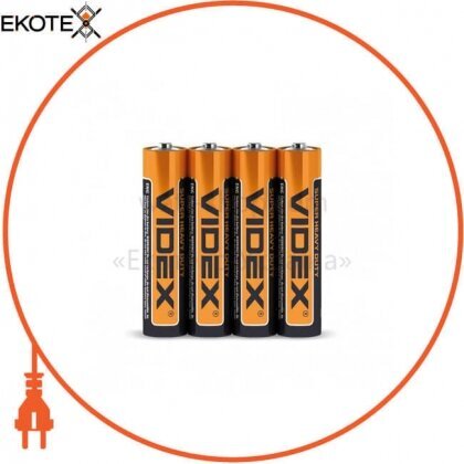 Videx 21159 videx  батарейка солевая videx r03p/aaa 4pcs shrink 60 шт/уп