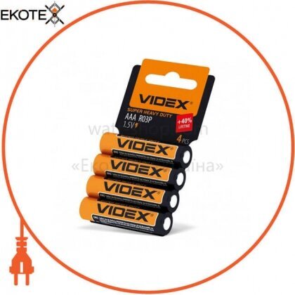 Videx 21160 videx батарейка солевая videx r03p/aaa 4pcs shrink card 60 шт/уп