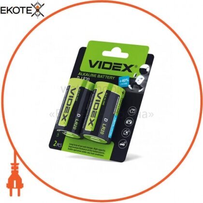 Videx 23236 videx батарейка щелочная lr2o/d 1pcs blister 12 шт/уп