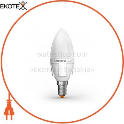 LED лампа VIDEX C37 6W E14 4100K 220V, Videx, 23390