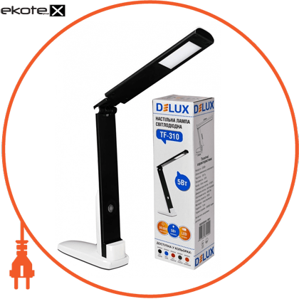 Delux 90008944 светильник светодиодный настольный delux tf-310 5вт 4000k бело-черный