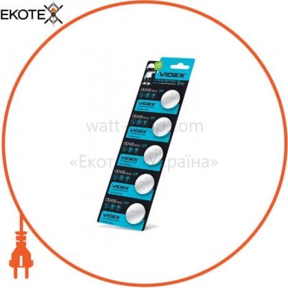 Videx 23461 videx батарейка литиевая cr2430 5pcs blister card 100 шт/уп