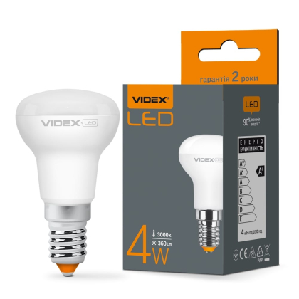 LED лампа VIDEX  R39e 4W E14 3000K, Videx, 23491
