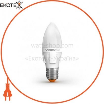 LED лампа VIDEX C37 6W 4100K E27 220V, Videx, 23521