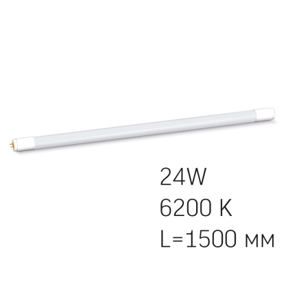 LED лампа VIDEX T8 24W 1.5M 6200K матова, Videx, 23530