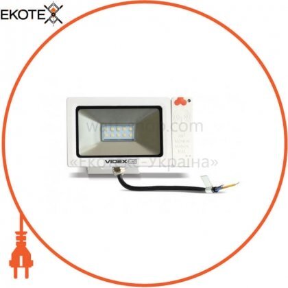 Прожектор LED VIDEX PREMIUM Slim Sensor 10W 5000K 220V White, Videx, 23573