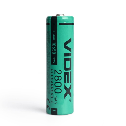 Акумулятор Videx літій-іонний 18650 (без захисту) 2800mAh bulk/1шт, Videx, 23585