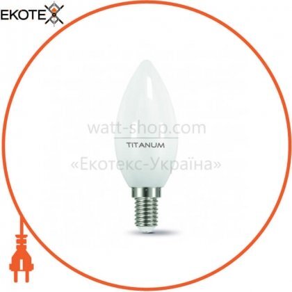 Videx 23693 led лампа titanum c37 5w e14 4100k 220v