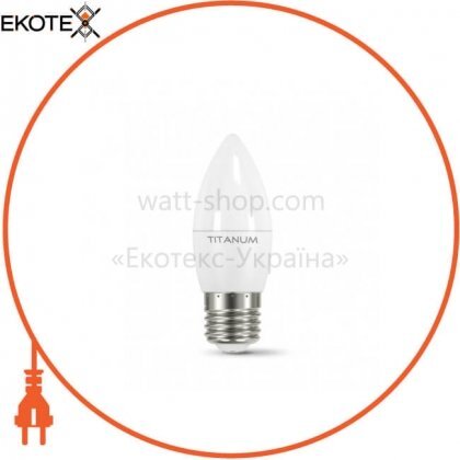 Videx 23804 led лампа titanum c37 5w e27 4100k 220v
