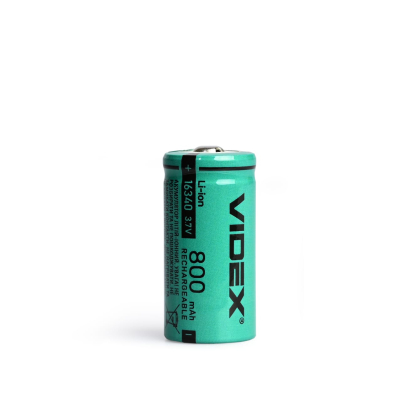 Акумулятор Videx літій-іонний 16340 (без захисту) 800mAh bulk/1шт, Videx, 23809