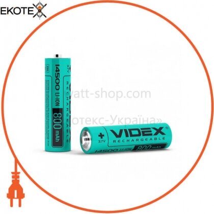Videx 23810 аккумулятор videx li-ion 14500(без защиты) 800mah bulk 50 шт/уп