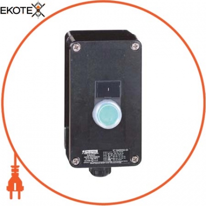 пост управління - XAW-G - plastic - 1 NO - green - Start, Schneider, XAWG100EX