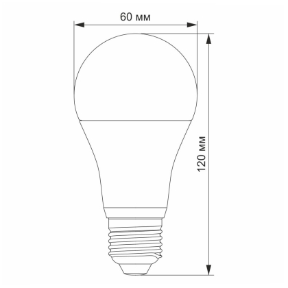 LED лампа VIDEX  A65e 15W E27 4100K, Videx, 23884