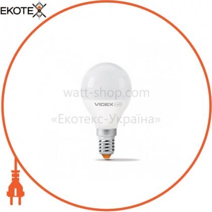 LED лампа VIDEX G45e 6W E14 4100K 220V, Videx, 23889