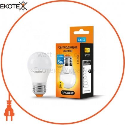 LED лампа VIDEX G45e 6W 4100K E27 220V, Videx, 23891