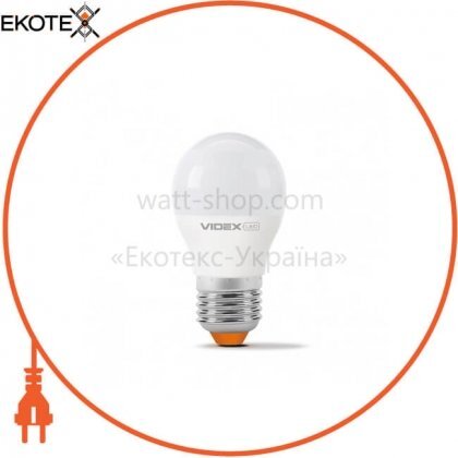 LED лампа VIDEX G45e 6W 4100K E27 220V, Videx, 23891
