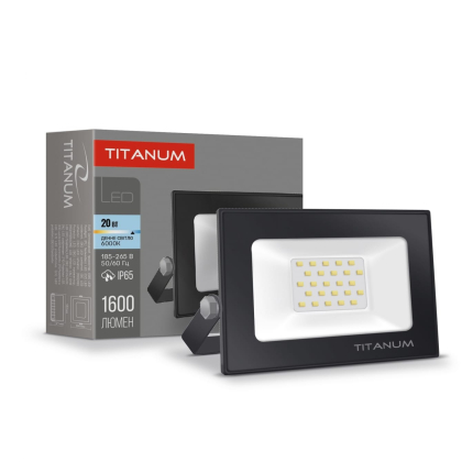 LED прожектор TITANUM TLF206 20W 6000K, Titanum, 23980