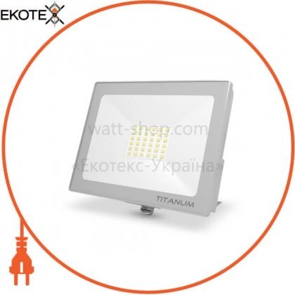 Videx 23981 led прожектор titanum 30w 6000k 220v