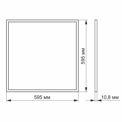 LED панель VIDEX 40W 4100K матова, Videx, 23988