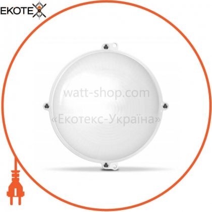LED світильник (ЖКГ) круглий VIDEX 12W 5000K 220V білий Sensor, Videx, 24038
