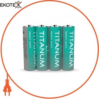 Videx 24083 батарейка солевая titanum r6p/aa 4pcs shrink (40/960)