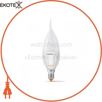 LED лампа VIDEX C37t 7W E14 4100K 220V, Videx, 24139
