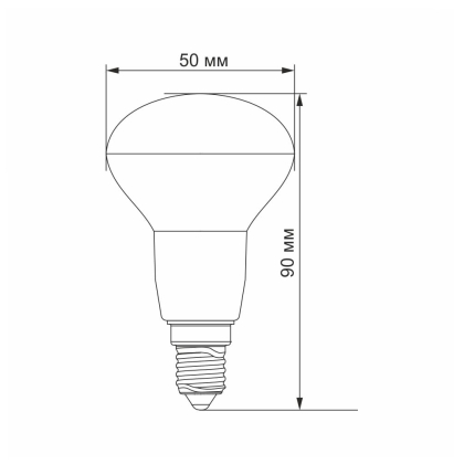 LED лампа VIDEX  R50e 6W E14 4100K, Videx, 24141