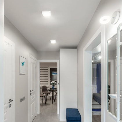LED Світильник накладний квадрат VIDEX 18W 5000K White, Videx, 24152