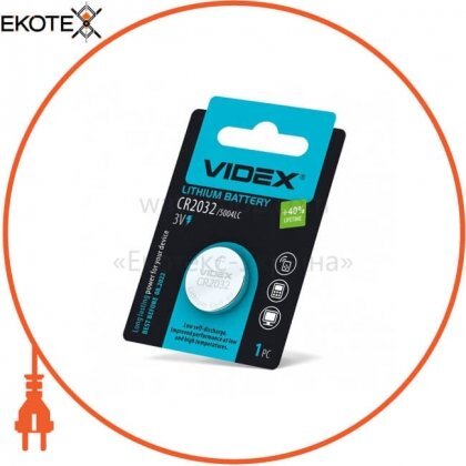 Videx 24234 videx батарейка литиевая cr2032 1pc blister card (24/648)